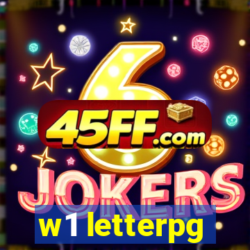 w1 letterpg